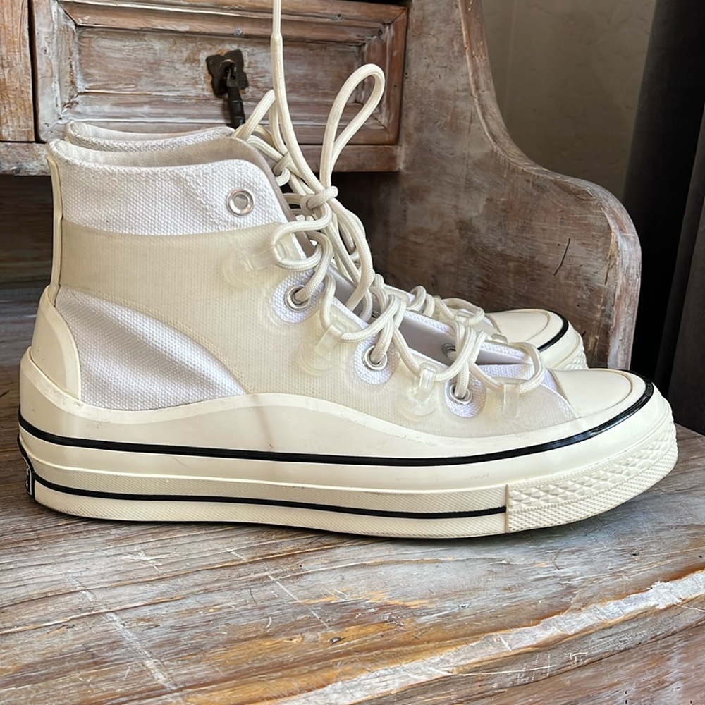 🤍 Converse  x Kim Jones Men 7 Women 9 Chuck Taylor High Top Sneakers White